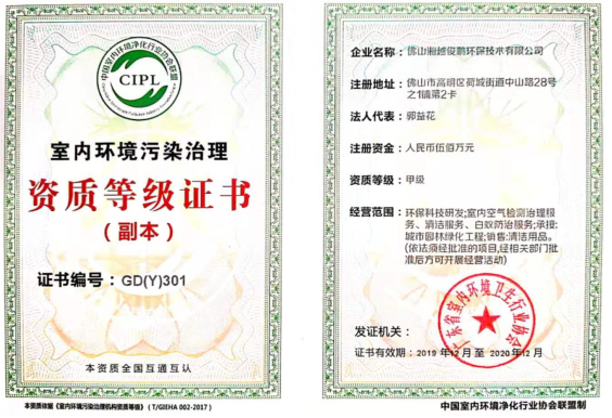 荣誉资质证书 